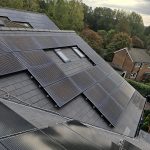 Solar panle protection with bird netting. North East Bird proofing